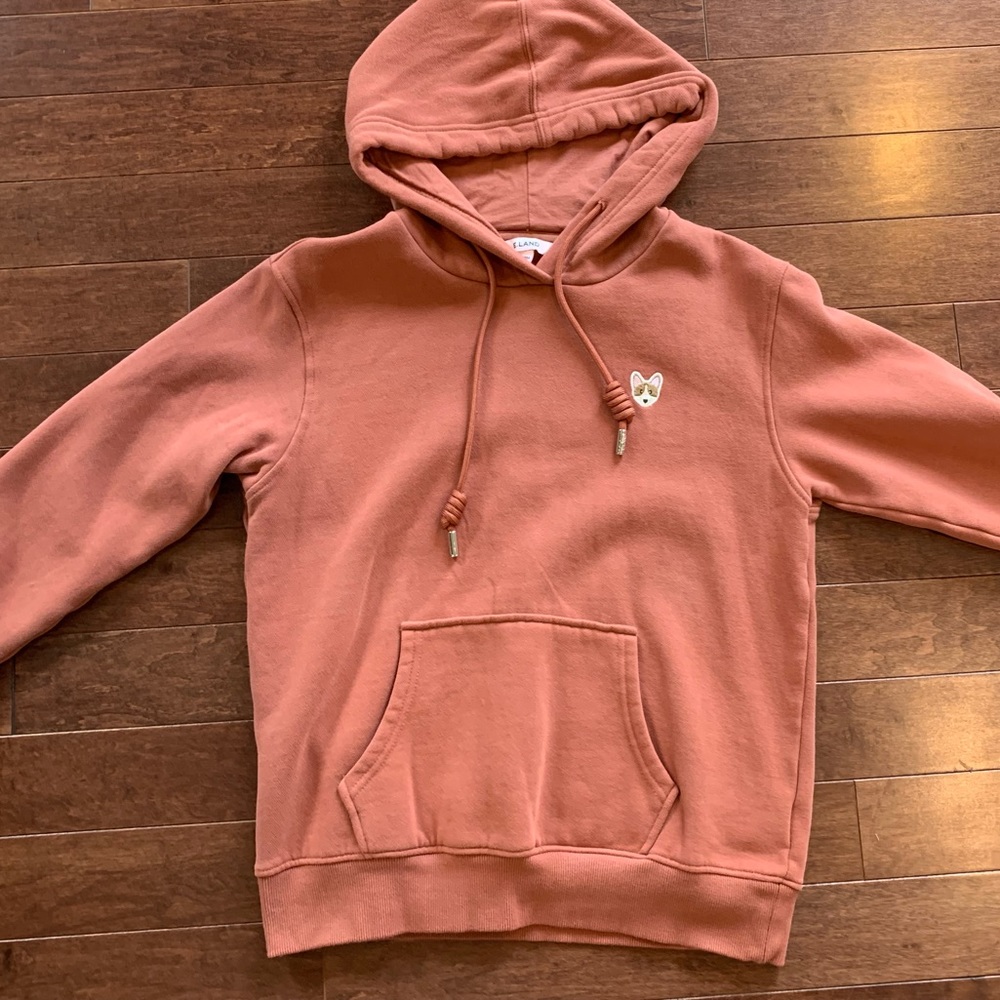 SHEIN| Earthy orange fleece soft hoodie size:XS